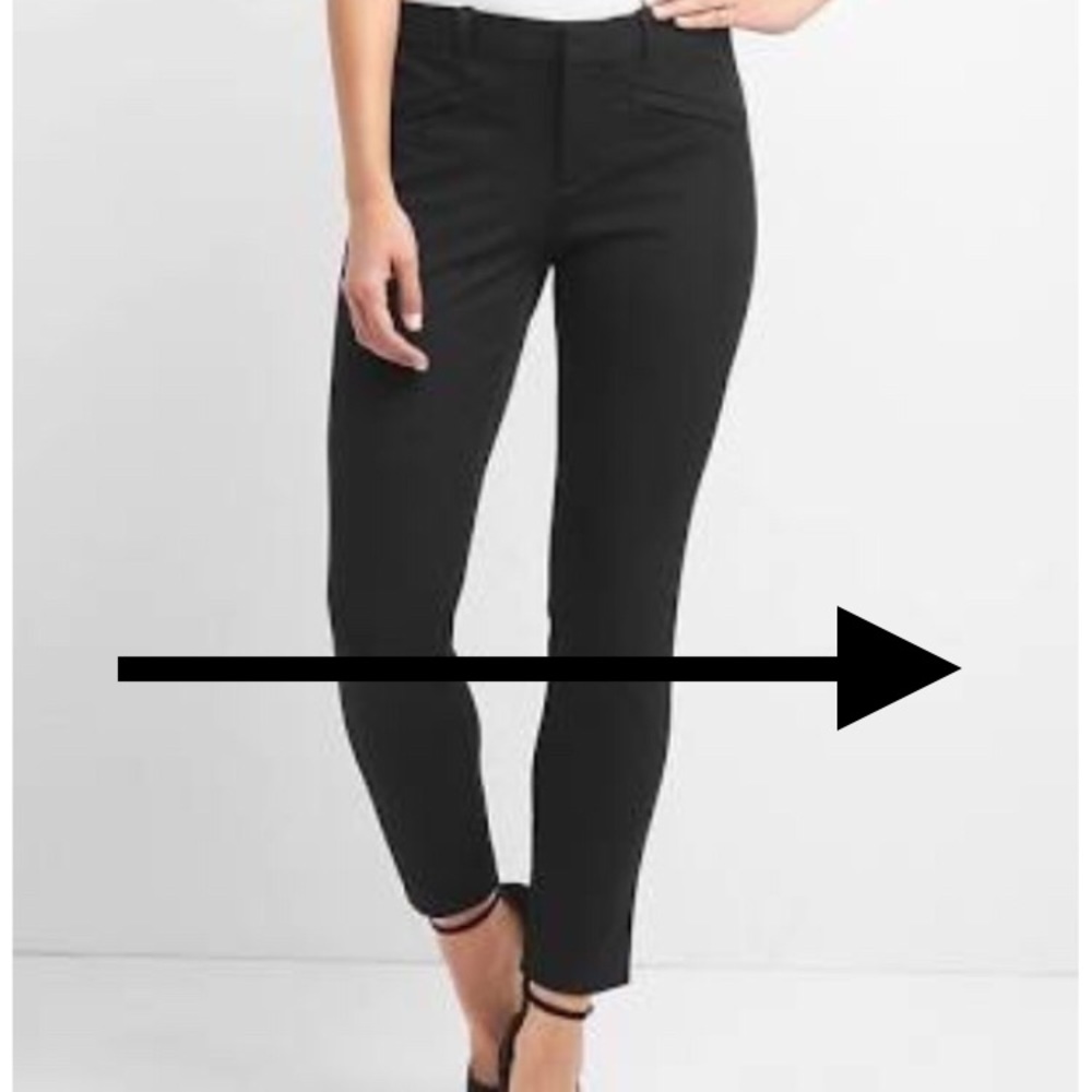 Black skinny ankle pants